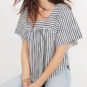 Madewell Isley Striped Butterfly Top
